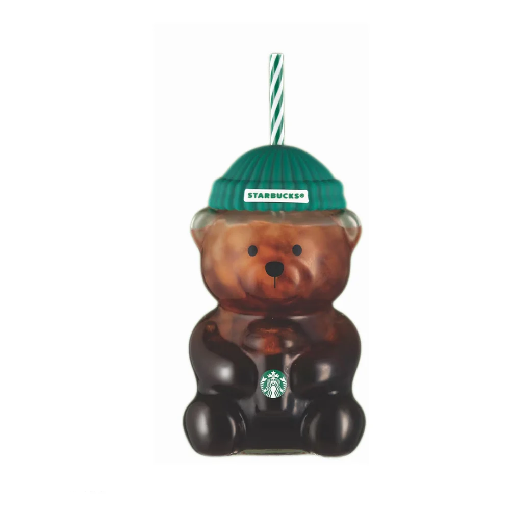 BEAR BEARISTA GLASS TUMBLER CUP