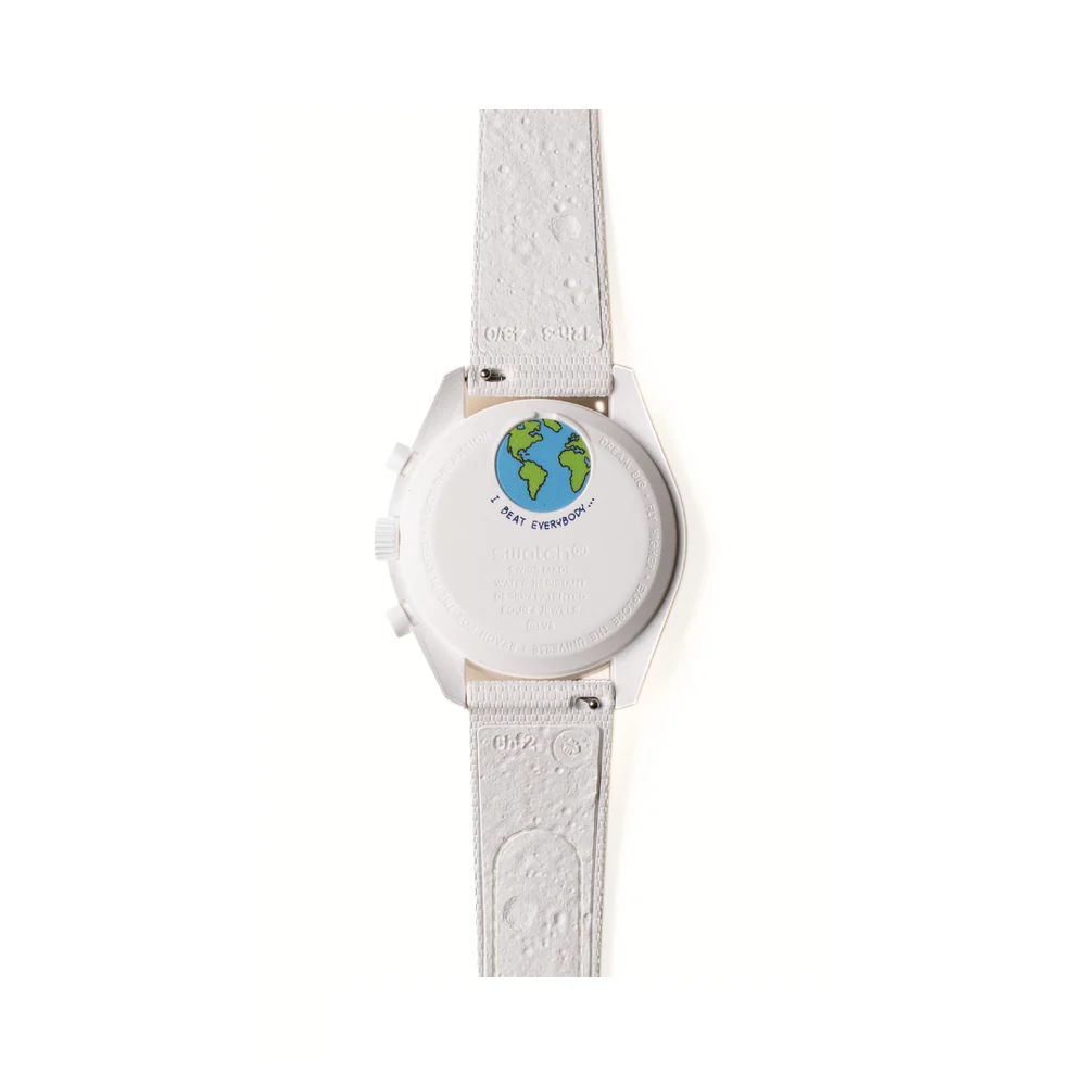 SWATCH X OMEGA BIOCERAMIC MOONSWATCH MISSION TO EARTHPHASE MOONSHINE GOLD SNOW