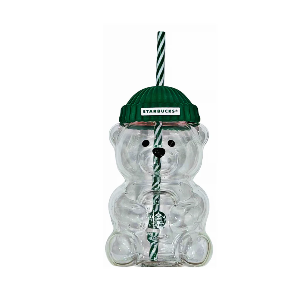 BEAR BEARISTA GLASS TUMBLER CUP