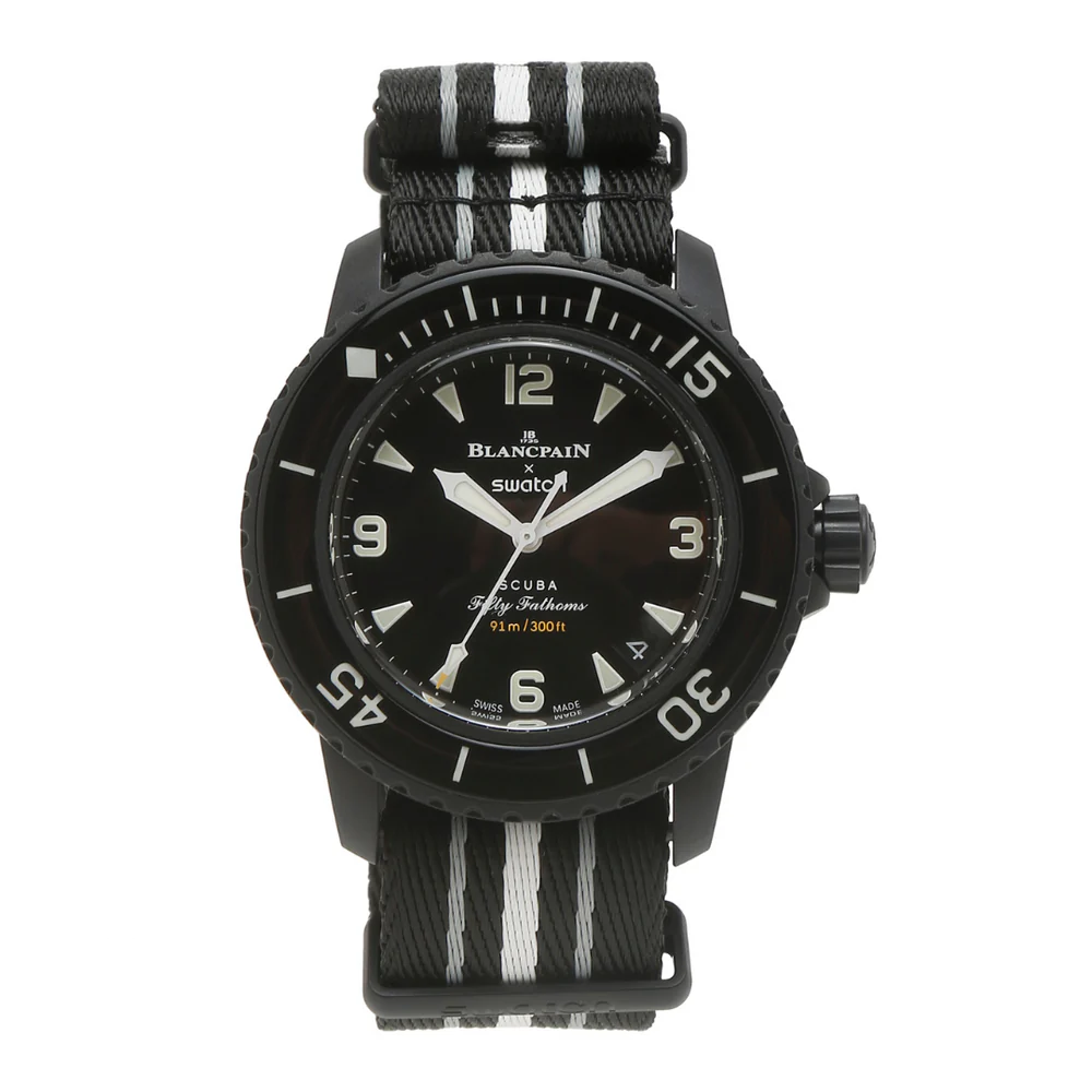 SWATCH X BLANCPAIN BIOCERAMIC SCUBA FIFTY FATHOMS OCEAN OF STORMS
