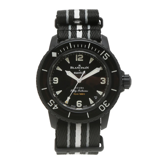 SWATCH X BLANCPAIN BIOCERAMIC SCUBA FIFTY FATHOMS OCEAN OF STORMS
