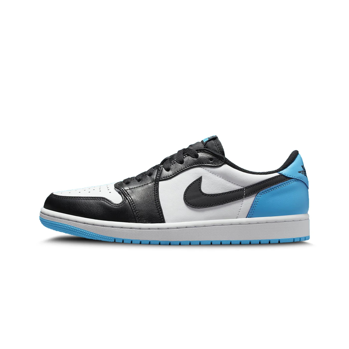 JORDAN 1 LOW BLACK DARK POWDER BLUE