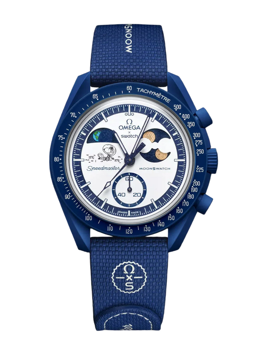 SWATCH X OMEGA BIOCERAMIC MOONSWATCH MISSION TO EARTHPHASE MOONSHINE SNOOPY GOLD POPCORN